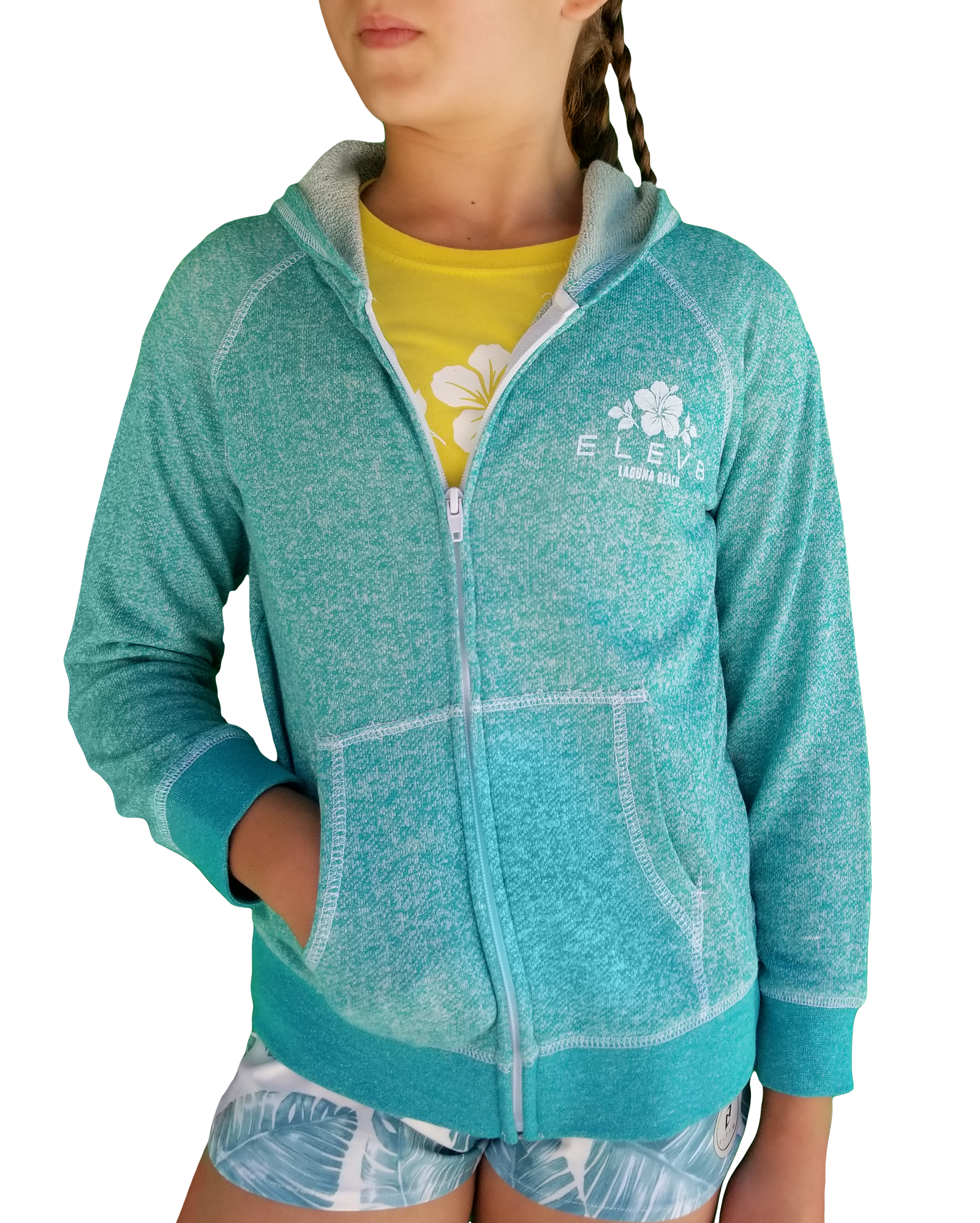 Hibiscus Zip Up - Kid's